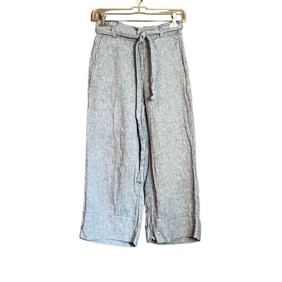 3 for $30! Banana republic linen blend black crop pants - Picture 1 of 9
